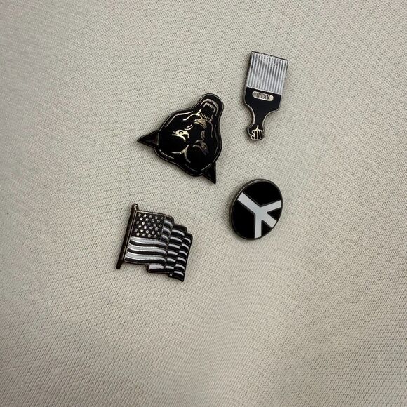 Akoo Sweatshirt Mens Size XL Crew Neck Cream Black camouflage graphicstreetwear - Picture 13 of 13